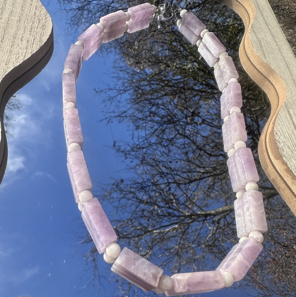 Elegant Amathyst Beaded Necklace